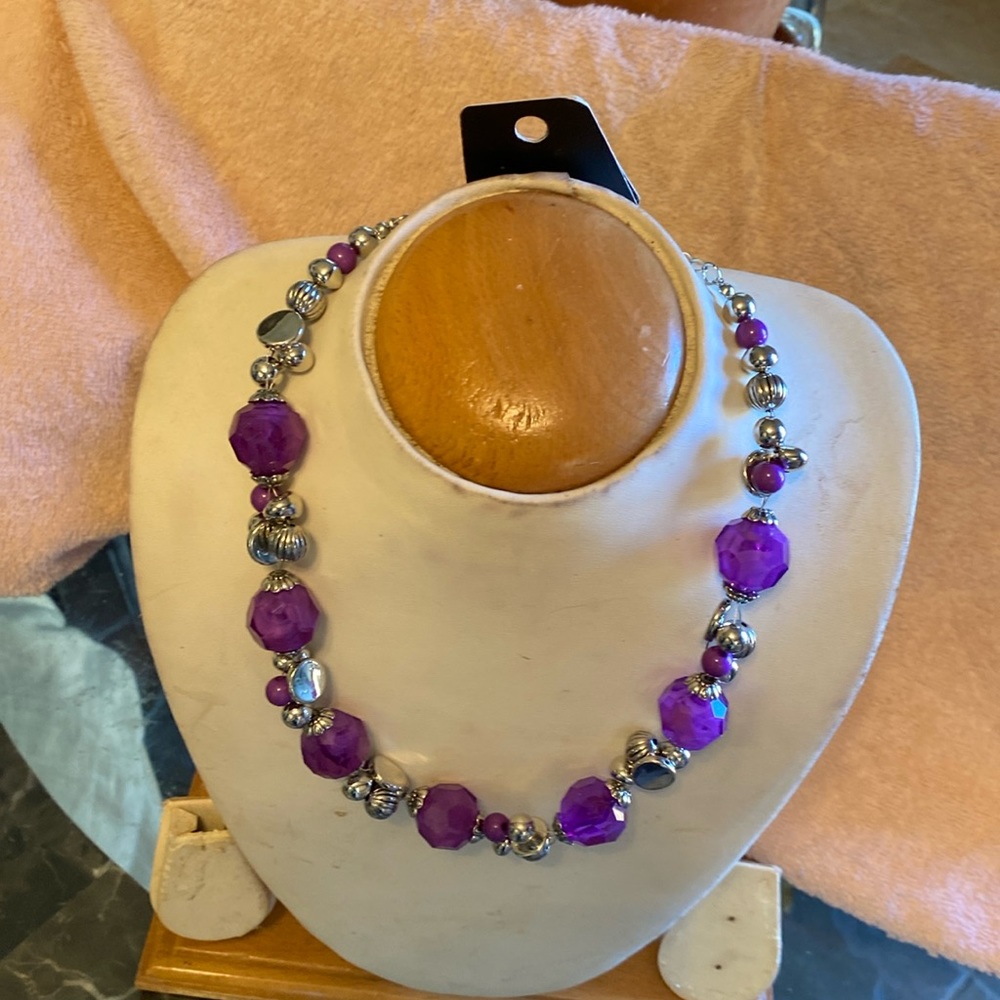 Women necklace from paparazzi beautiful purple